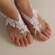 bridal accessories, white lace, wedding sandals, shoes, free shipping! Anklet, bridal sandals, bridesmaids, wedding gifts.......