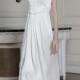 Sophia Kokosalaki - Spring/Summer 2014 - Dysis Sleeveless Crinkle Chiffon A-Line Wedding Dress with an Illusion High Neckline - Stunning Cheap Wedding Dresses
