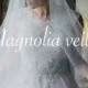 DROP Veil with Blusher, wedding & bridal veil, champagne, ivory, blush color, diamond white, light champagne, simple veil, floating veil