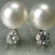 Pearl Diamond Satellite Earrings