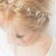 Bridal hair vine, Pearl rhinestone headband, Bridal Halo, Bride Head Wrap, Pearl Hair Vine, Bridal Hair Accessories,Bridesmaid