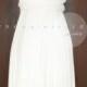 Short Straight Hem White Bridesmaid Dress Infinity Dress Multiway Dress Convertible Dress Twist Dress Wrap Dress Maid of Honor Dress