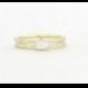 GIA Emerald Cut Diamond Engagement Ring set in Eternity Micro Pave Diamond Setting, Engagemet Ring