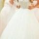 Fairy sparkles crystal top tulle princess wedding dresses