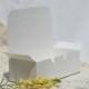 36 Cake Boxes Favor Boxes 5.5 by 1.75 Inches Wedding Cake Box Carry Out Box White Cake Box White Favor Box White Doily White Doilies