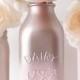 Blush Wedding Decor Centerpiece Rose Gold Ombre Vase Mason Jar Milk Bottle