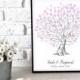 Heart shaped wedding tree, personalised wedding fingerprint tree, Gift for Couples Wedding, wedding gift for couple, wedding gifts love