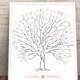 Printable wedding Tree, wedding tree printable, hand drawn Wedding Tree, fingerprint tree, Wedding Guest Book, Wedding Trees, wedding
