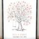 Finger print trees, personalised wedding gift, wedding tree printable, wedding tree swing, wedding guest book, customised wedding gift
