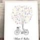 guestbook alternative, guestbook printable, Wedding Tree, finger print book, Wedding Guest Book, Wedding bicycle, Printable wedding decor