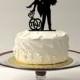 PERSONALIZED Cute Wedding Cake Topper With YOUR Initials of the Bride & Groom in a Wedding Ring Design SILHOUETTE Cake Topper