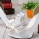 Buy Fashion Sweet Bow Platform Stiletto Satin Fabric White Shallow Mouth Women's Open Toe Shoes Wedding Shoes In Pumps On AliExpress