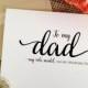 To my dad my role model, on my wedding day To my dad on my wedding day thank you dad card (Lovely)