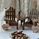 hunting-camping-fishing-outdoors-wedding-cake topper-fishing groom-lake house-themed-wood chairs-bride and groom-camp fire-fishing pole