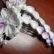 Lilac Cherry Blossoms kanzashi on Comb. My Romance. Made to Order