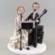 Cake Toppers - Bride & Groom Customized Music Theme Wedding Cake Topper