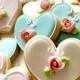 24 Pcs. Assorted Color Heart Cookie Favor- Wedding Favors, Bridal Showers, Bridemaids Gifts, Baby Showers