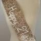 21st Birthday Sash - Glitter Sash - Personalised Sash - Any Age - Bride to be - gold glitter handmade sparkle - can be personalised
