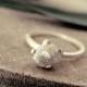 White grey diamond ring, raw diamond ring, raw grey diamond ring, promise ring, engagement ring, raw diamond ring, rough diamond, natural