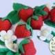 Gumpaste strawberries for cake decorating