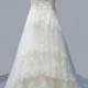Latest Princess tiered tulle lace a line wedding dress