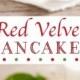 Red Velvet Pancakes With Cream Cheese Glaze (Perfect For Christmas)
