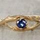 Petite Blue Sapphire Unity Ring