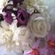 Cascading Bridal Bouquet, Wedding Flowers - Orchids, Dahlias, White Roses, Calla Lilies - Bridal Bouquet - Wedding Flowers - Silk Flower