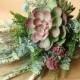 Rustic Garden green wedding Bouquet, blush bridal bouquet, flower bouquet, vintage wedding bouquet
