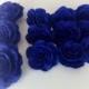 10 Great giant Crepe paper flowers Royal Navy Blue CENTERPIECE peacock beach wedding bridal Cake Topper baby shower decor baptism party
