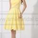 Good Quality One Shoulder Yellow Cocktail Dress - Summer Dresses - Party Dresses