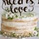 All You Need Is Love Cake Topper Wedding Cake Topper Rustic  Custom Cake Topper  Personalized  Wood Cake Topper