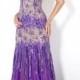 Jovani Long Slim Beaded Illusion Prom Dress 4342 - Brand Prom Dresses