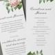 Printable Wedding Program Template 