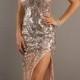 Long V-Neck Sequin Formal Dress by Primavera - Discount Evening Dresses 