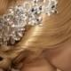 Bridal Hair Comb, Wedding Hair Comb, bridal Fascinator, Rhinestone Hair Comb, Bridal Head piece, Rhinestone Headpiece HB253