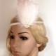Gatsby Headpiece, Gatsby Headband, gatsby hair clip, flapper headpiece, Flapper Hair Clip, Bridal Headpiece, Peacock fascinator HB225