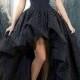 Black Hi-Low Ball Gown Formal Evening Dress