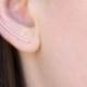 Ear Climber, Gold - Rose Gold - Silver Ear Climbers, Minimal Jewelry, Arch Bar Ear Climbers, Simple Ear Cuff, Rugiada Jewelry RJ