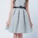 Black Petite Polka Dot Jacquard Dress Style: DSK520 - Charming Wedding Party Dresses