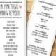Wedding Program Template - Printable Wedding Program - DIY Wedding Program Template  - Instant Download - Freesia Collection