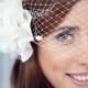 Chenille Dotted Birdcage Veil *Flower not included