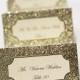 Glitter Wedding Invitation Exquisite Cards With Personalized Guest Names, A Set Of 50