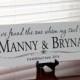 I Found The One My Soul Loves Wedding Name Sign, Couple Gift Wedding, Personalized Family Name Sign, Weddings Decoration Established Sign,