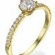 Engagement ring, Diamond ring, 14K gold, Gift for her, Birthday gift, Diamonds, Engagement gift, girlfriend gift, Gift for women, white gold