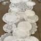 PRETTIE TABLE RUNNER Shabby Rustic Paper Doilies - Diy, Weddings, Parties, Table Decor, Tablescape, Decoration