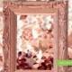 ROSE GOLD Picture Frame Vintage Shabby Chic Photo  5" x 7"