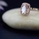 Engagament Ring 7x9mm Oval Cut Natural Pink VS Morganite Ring Solid 14K Rose Gold Ring Diamonds Wedding Ring Promise Ring Anniversary Ring