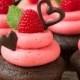 Dark Chocolate Cupcakes With Raspberry Buttercream Frosting