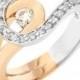 18kt White And Rose Gold Diamond Ring 1E345